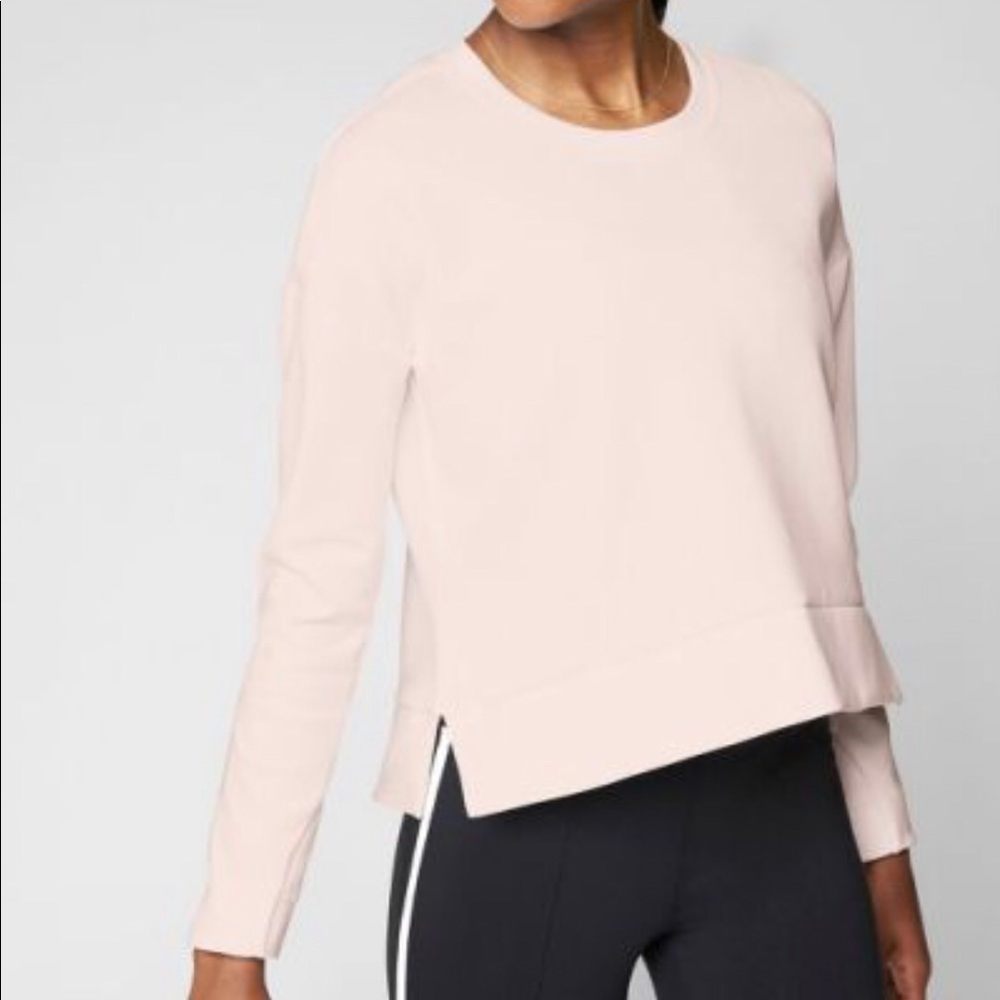 Athleta Modern Sweatshirt, soft pink S